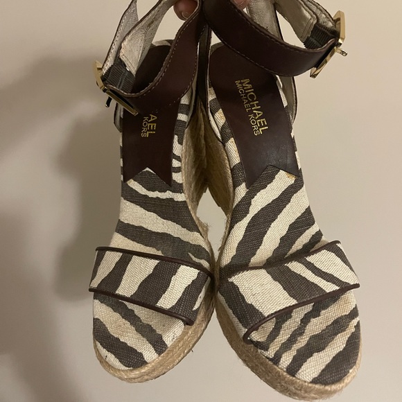 MICHAEL Michael Kors Zebra Print Wedges - Picture 5 of 9